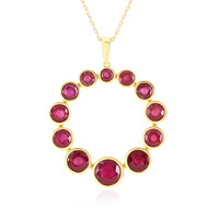 Collana in argento con Rubino del Madagascar