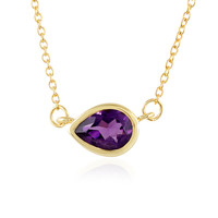 Collana in argento con Ametista Zambiana