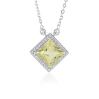 Collana in argento con Quarzo Limone