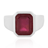Anello in argento con Rubino del Madagascar