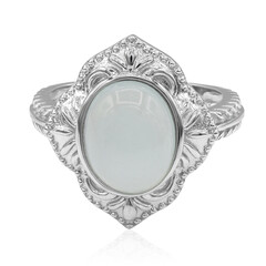 Anello in argento con Calcedonio Acqua