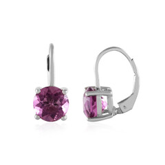 Orecchini in argento con Fluorite Rosa