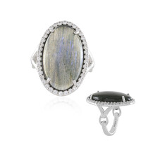 Anello in argento con Labradorite