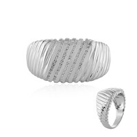Anello da uomo in argento con Zircone
