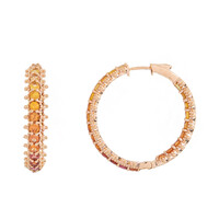 Orecchini in argento con Zaffiro Arancione (Dallas Prince Designs)