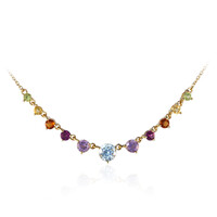 Collana in argento con Topazio Blu Cielo