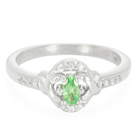 Anello in argento con Tsavorite
