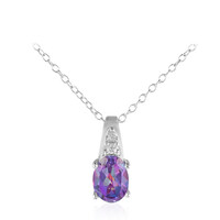 Collana in argento con Topazio Mistico Mirtillo