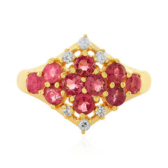 Anello in argento con Tormalina Rosa