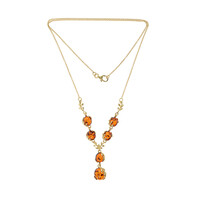 Collana in oro con Ambra Baltica