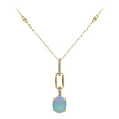 Collana in oro con Opale di Welo AAA (CIRARI)