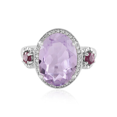 Anello in argento con Ametista Rose de France