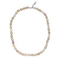 Collana in argento con Perla di Acqua Dolce (TPC)