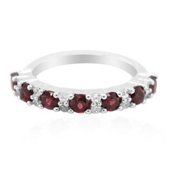 Anello in argento con Rodolite