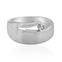 Anello in argento con Diamante I1 (G)
