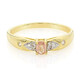 Anello placcato in oro con Zaffiro Padparadscha