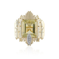 Anello in argento con Quarzo Limone