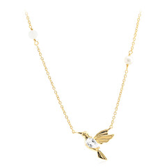 Collana in argento con Topazio Bianco