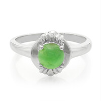 Anello da uomo in argento con Crisoprasio Imperiale