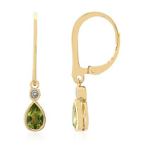 Orecchini in argento con Peridoto