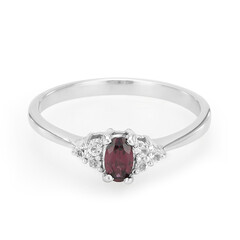 Anello in argento con Rodolite Brasiliana