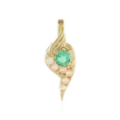 Ciondolo in argento con Smeraldo Russo