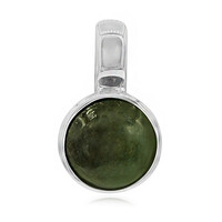 Ciondolo in argento con Giadeite Verde