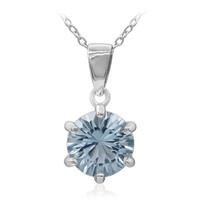 Collana in argento con Topazio Blu Cielo