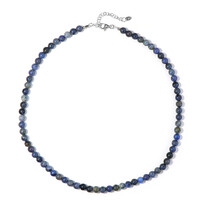 Collana in argento con Dumortierite