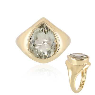 Anello in argento con Ametista Verde