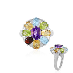 Anello in argento con Ametista Zambiana