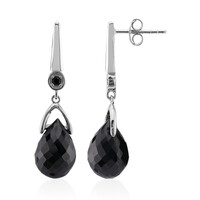 Orecchini in argento con Spinello Nero