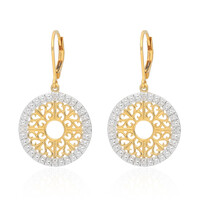 Orecchini in argento con Diamante PK (H)