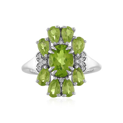 Anello in argento con Peridoto