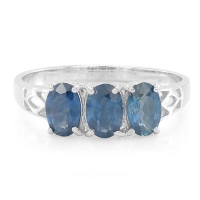 Anello in argento con Zaffiro di Laos