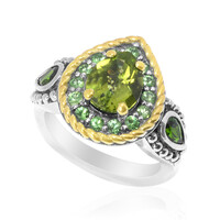 Anello in argento con Peridoto