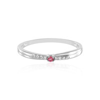 Anello in argento con Tormalina Rosa