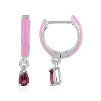 Orecchini in argento con Rodolite