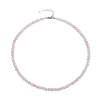 Collana in argento con Opale Andino Rosa