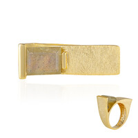 Anello in argento con Labradorite