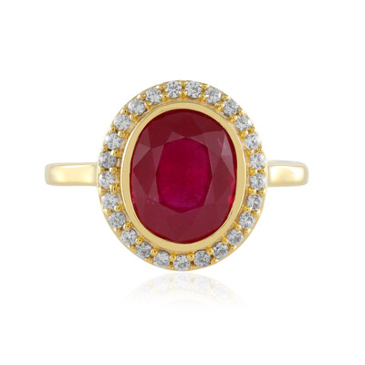 Anello in argento con Rubino del Madagascar