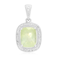 Ciondolo in argento con Prehnite