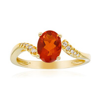Anello in oro con Opale di Fuoco Messicano (CIRARI)