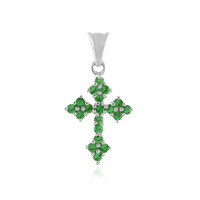 Ciondolo in argento con Tsavorite