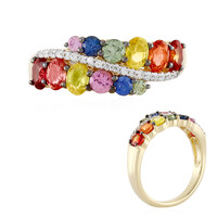 Anello in oro con Zaffiro Arancione (Adela Gold)