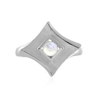 Anello in argento con Pietra di Luna Arcobaleno AAA