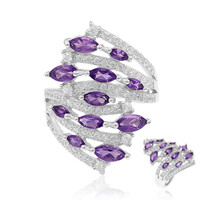 Anello in argento con Ametista