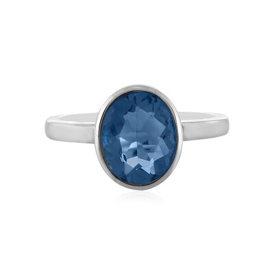 Anello in argento con Fluorite Cangiante