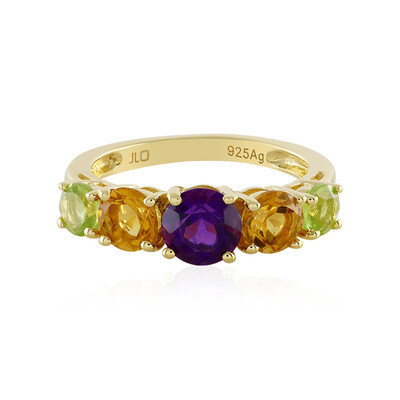 Anello in argento con Ametista Zambiana