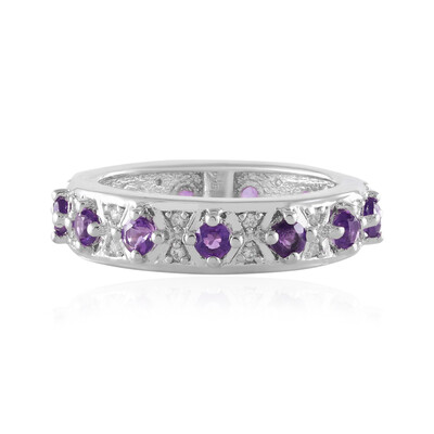 Anello in argento con Ametista